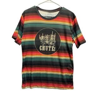 Crazy Train Oh Chute! Unisex‎ SS T Shirt S Rainbow